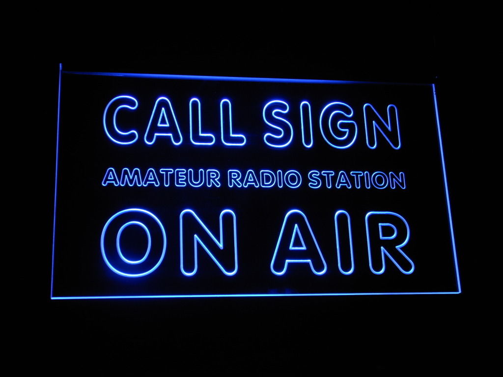 Call Sign On Air LED Light Sign